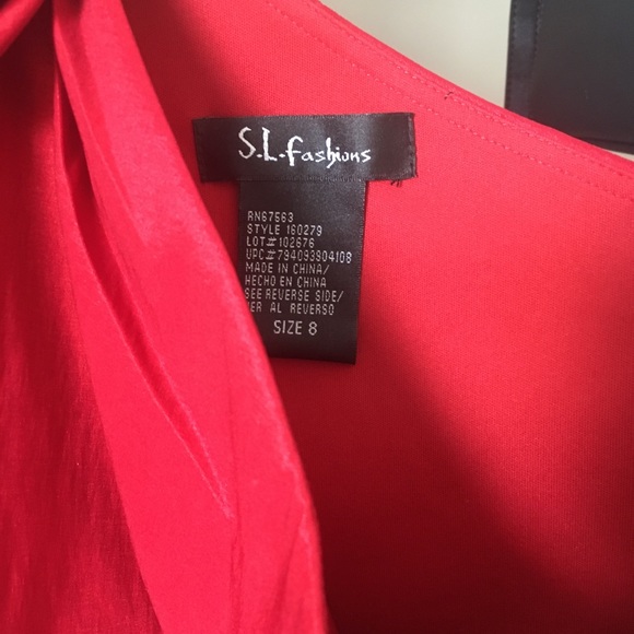 Classy Red Mini Dress - Picture 5 of 5